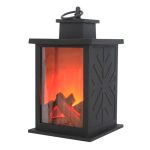 Creative LED Charcoal Flame Lamp, Small Artificial Fireplace Night Light, Soft Furnishing Crafts, ABS Material - 图片 6