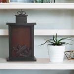 Creative LED Charcoal Flame Lamp, Small Artificial Fireplace Night Light, Soft Furnishing Crafts, ABS Material - 图片 3