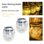 wholesale solar jar lights, bulk solar mason jar lights, solar crackle glass lantern wholesale