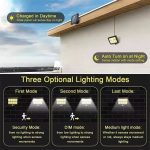 Solar-powered, sensor-operated, split-type wall light, 3-mode waterproof motion-sensing garden street light, solar light, garden light, 160/120/100COB. - 图片 2