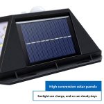 New type of solar panel courtyard light, outdoor three-sided wall light, motion-sensing light control, household rainproof ultra-bright LED light - 图片 3