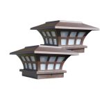 Solar Post Cap Light | Vintage Waterproof Solar Fence Post Lamp for Garden & Villa - 图片 5