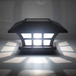 Solar Post Cap Light | Vintage Waterproof Solar Fence Post Lamp for Garden & Villa