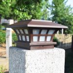 Solar Post Cap Light | Vintage Waterproof Solar Fence Post Lamp for Garden & Villa - 图片 2