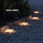 Solar-powered ice block lamp, glass block lamp, landscape lighting, square glass lamp, outdoor path, garden, and courtyard lamp. - 图片 2