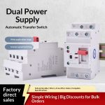 Millisecond-level fast dual power automatic transfer switch (ATS) with a 15kA breaking capacity - high-safety power switch