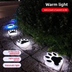 Solar-powered LEDs, IP65 waterproof, dimmable battery included, suitable for garden cat paw lights, outdoor patio lawn balcony landscape lighting, and nighttime lighting. - 图片 4