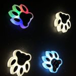 Solar-powered LEDs, IP65 waterproof, dimmable battery included, suitable for garden cat paw lights, outdoor patio lawn balcony landscape lighting, and nighttime lighting. - 图片 3