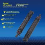 High-quality 10A/20A/30A photovoltaic DC solar panel fuses, 1000V IP67 waterproof fuse connectors with purple copper cores, for photovoltaic systems. - 图片 6