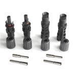 IP67 waterproof connection H4 photovoltaic panel connector 6MM 1500VDC male and female pair photovoltaic cable module MC solar plug