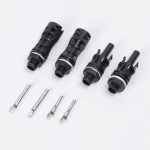 IP67 waterproof connection H4 photovoltaic panel connector 6MM 1500VDC male and female pair photovoltaic cable module MC solar plug - 图片 5
