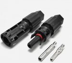 IP67 waterproof connection H4 photovoltaic panel connector 6MM 1500VDC male and female pair photovoltaic cable module MC solar plug - 图片 2