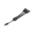 Solar system connector Y4 black photovoltaic connector, Y-type branch 4-to-1 photovoltaic connector - 图片 4