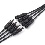 Solar system connector Y4 black photovoltaic connector, Y-type branch 4-to-1 photovoltaic connector - 图片 5