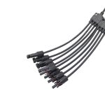 Solar system connector Y4 black photovoltaic connector, Y-type branch 4-to-1 photovoltaic connector - 图片 6