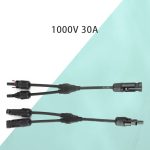 MC4 Y Branch Connector | 2 to 1 Solar Panel Parallel Cable Adapter - 图片 2