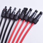 Photovoltaic red and black Y-type copper solar panel connecting wire 30cm, 2 to 4Y branch parallel connection wire 30A 1000V - 图片 4