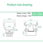 Rema battery connector, electric male/female power forklift charger connector, Rema 80A REMA forklift power connector - 图片 3