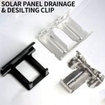 Solar panel water guide clip, drainage mud guide clip, stainless steel aluminum alloy flow guide, dust collector waterway