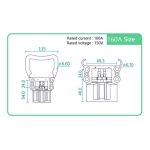 Rema battery connector, electric male/female power forklift charger connector, Rema 80A REMA forklift power connector - 图片 4