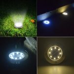 Solar Ground Lights | 8 LED Waterproof Solar Garden Pathway Lights - 图片 5