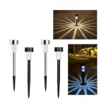 Waterproof outdoor solar lights, affordable stainless steel ABS rectangular landscape lights, garden gifts. - 图片 3