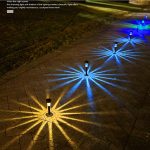 Waterproof outdoor solar lights, affordable stainless steel ABS rectangular landscape lights, garden gifts. - 图片 2