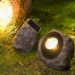 Solar Rock Lights | Realistic Stone Solar Spotlights for Garden Landscape