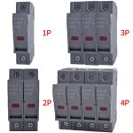 Photovoltaic solar 1000V DC fuse, with fuse holder and indicator light, 10A, 16A, 20A, 25A, 30A, 32A, DIN rail mounting, 1P, 2P, 3P, 4P - 图片 2