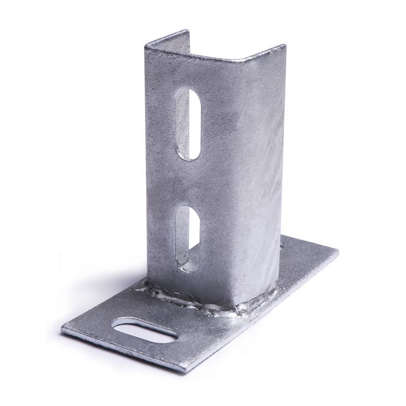 C型钢连接件光伏支架配件三孔底座 Wholesale welding base, photovoltaic base, photovoltaic accessories C-shaped steel connectors - 图片 1
