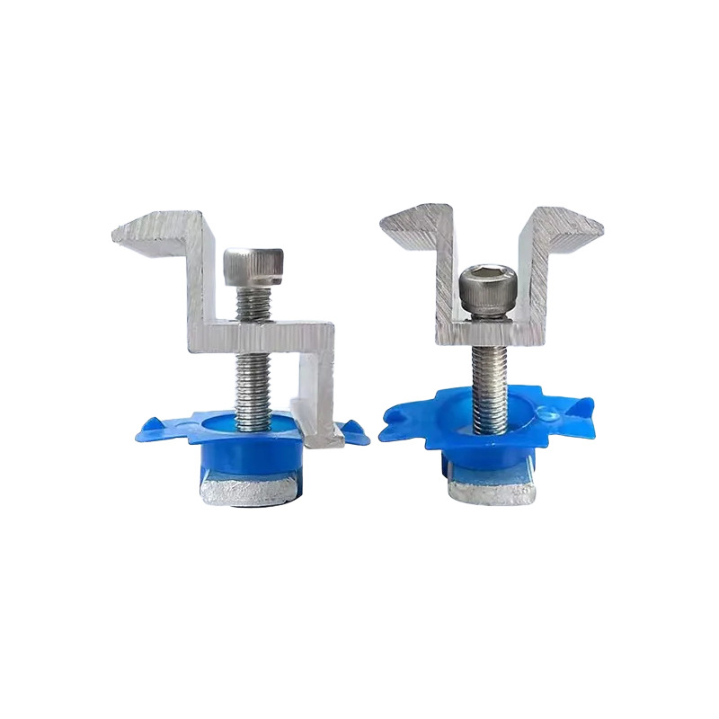 光伏压块铝合金压块光伏板连接件 Wholesale mid-pressure photovoltaic accessories, photovoltaic pressure blocks, aluminum alloy pressure blocks, photovoltaic panel connectors - 图片 1